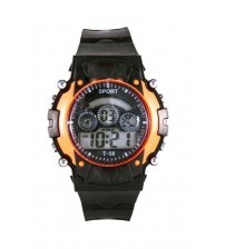 Kids Sports Watch, Stylish Wrist Watch, Digital Watch, T-58, Black and Orange Color